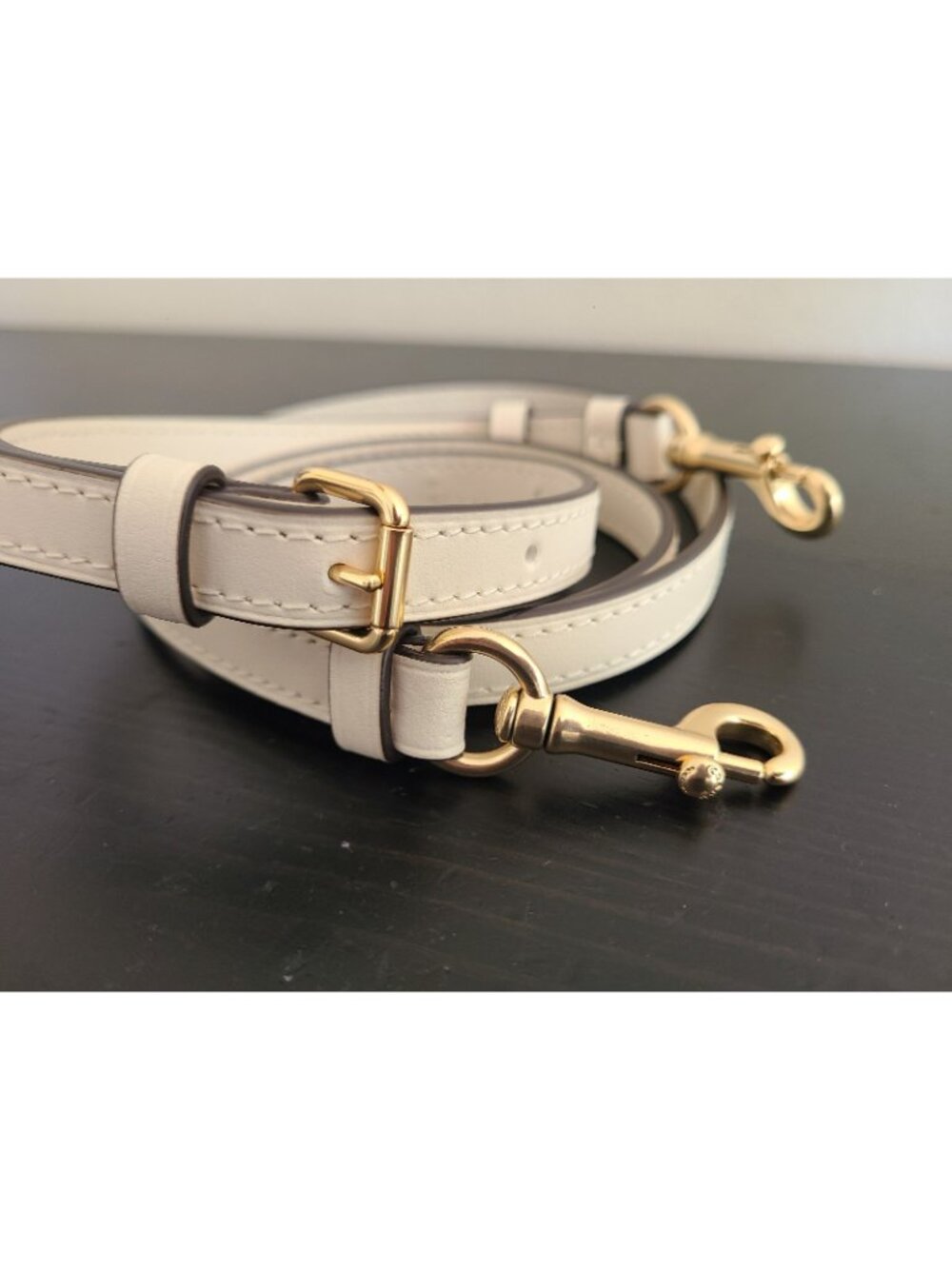 NWOT Coach Off White Leather Replacement Strap - Picture 4 of 7